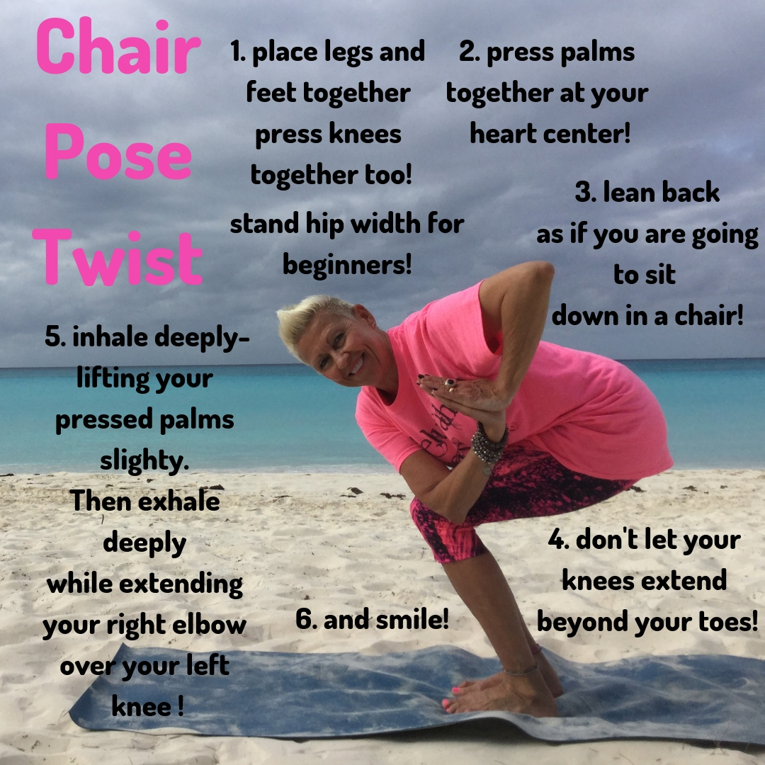 Chair Pose Twist Mini Challenge Learning To Twist Halleluyah Yoga