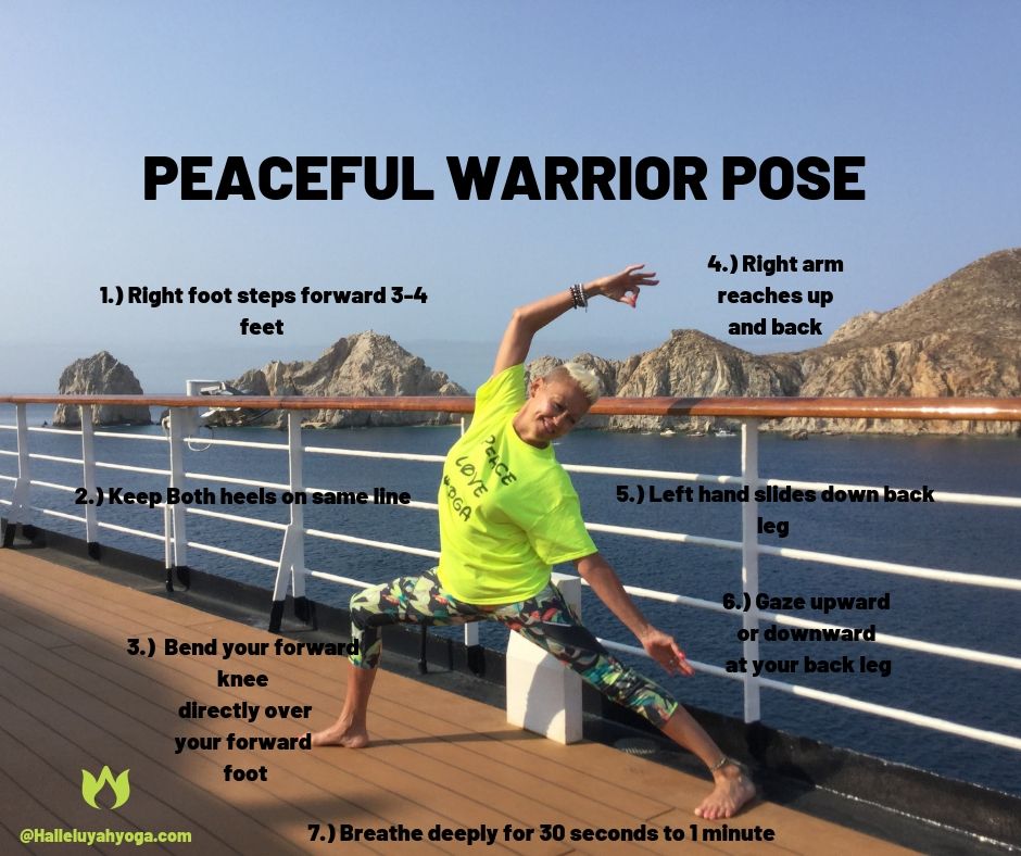 peaceful warrior pose